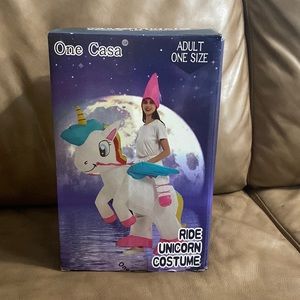 Inflatable unicorn costume